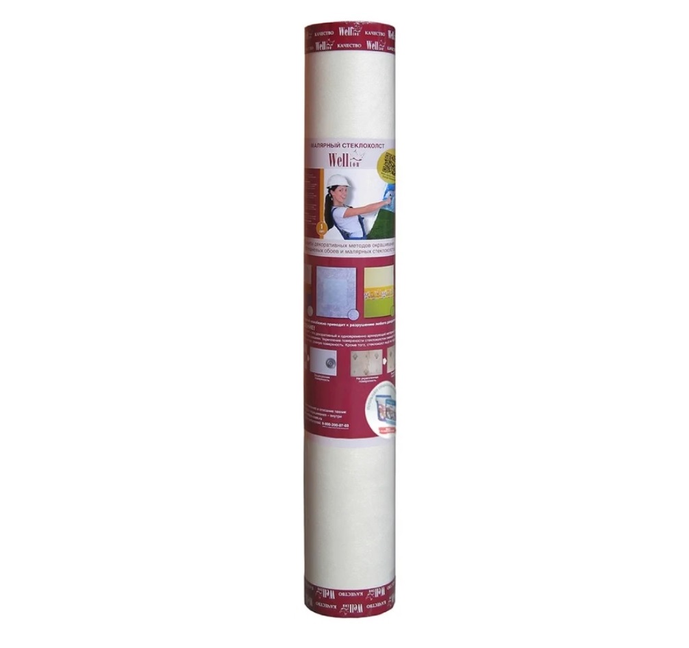 Стеклохолст паутинка Wellton 1х50 м