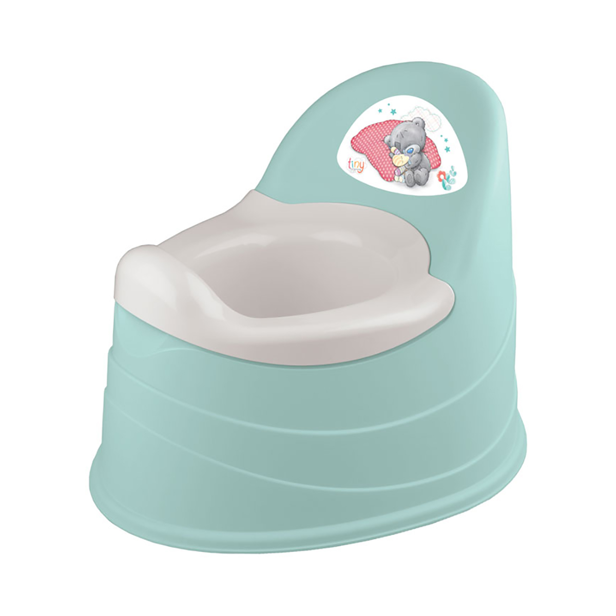 Горшок детский с аппликацией "me to you" 390*310*305 мм (зеленый) (1/4) "бытпласт"