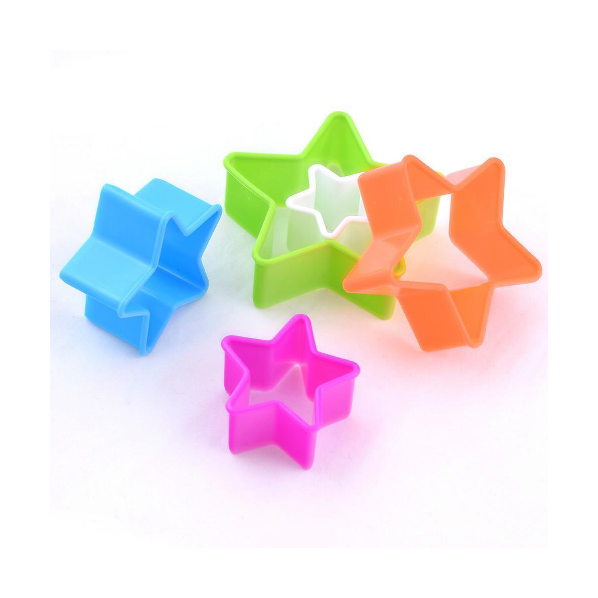 Формы кулинарные пласт. "звезда" набор 5 шт. (1/12/144) "мультидом" ms8-88