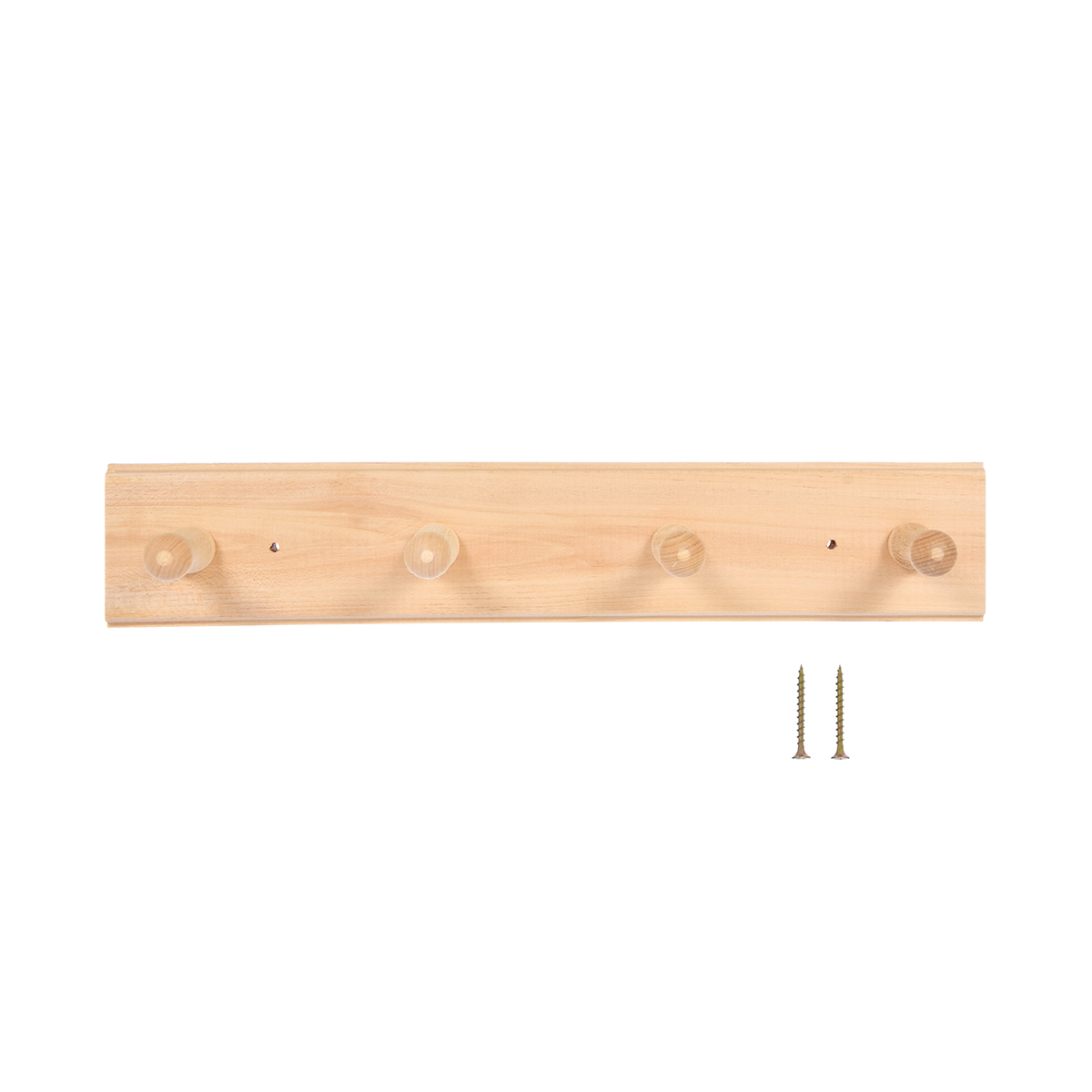 Вешалка настенная (4 крючка)  35*6,5*7 см, липа (1/5) "банные штучки" 32136