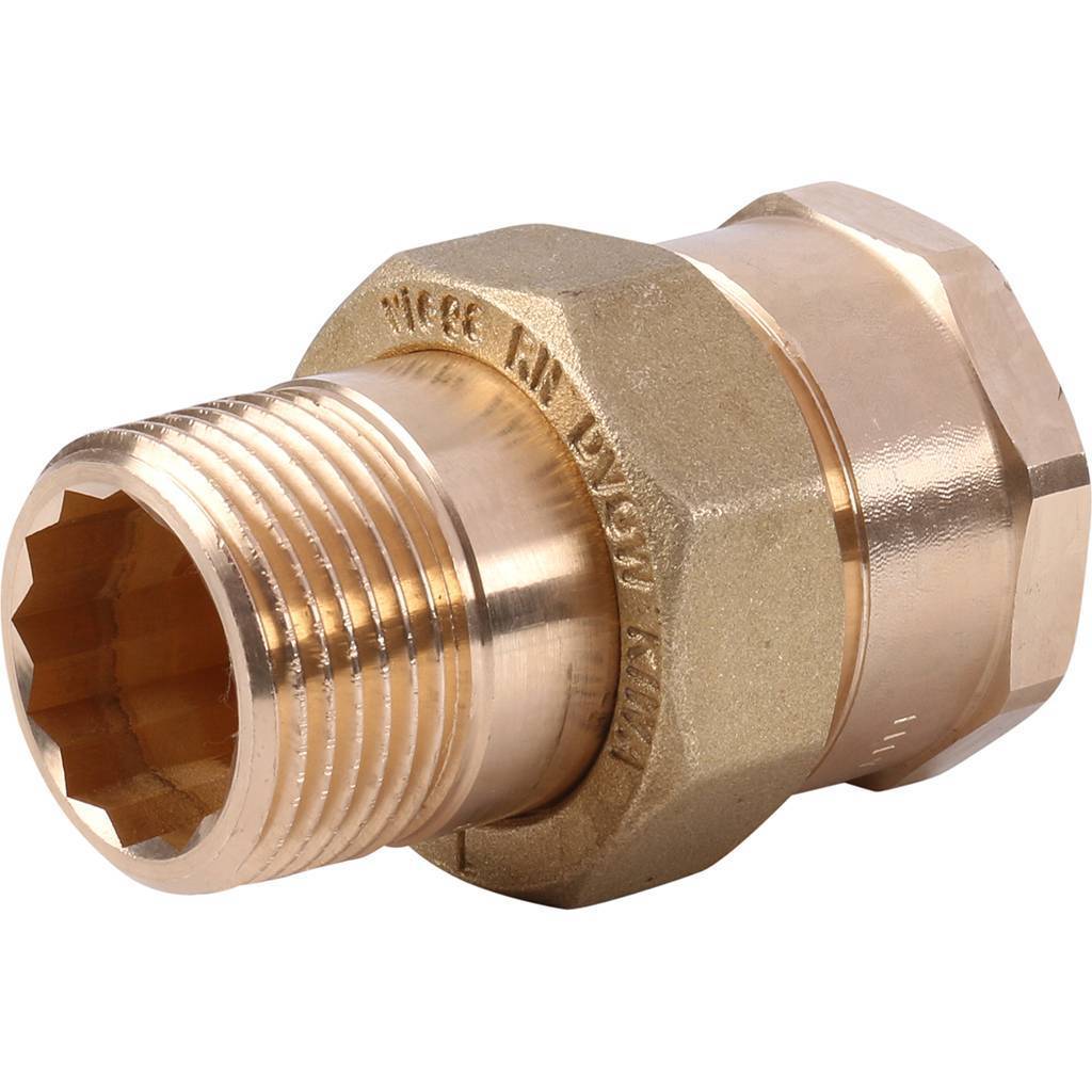 Американка резьбовая ВН 1"1/4 с плоским уплотнением бронза VIEGA (271343)