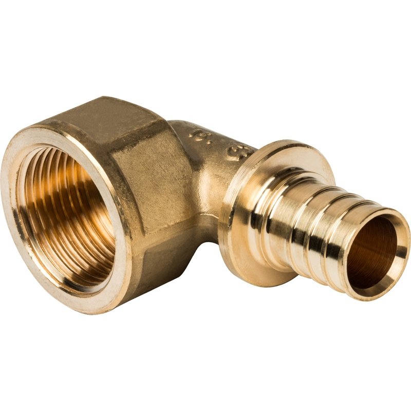 Угол переходной 25 x 3/4" ВР аксиальный для труб PE-X STOUT