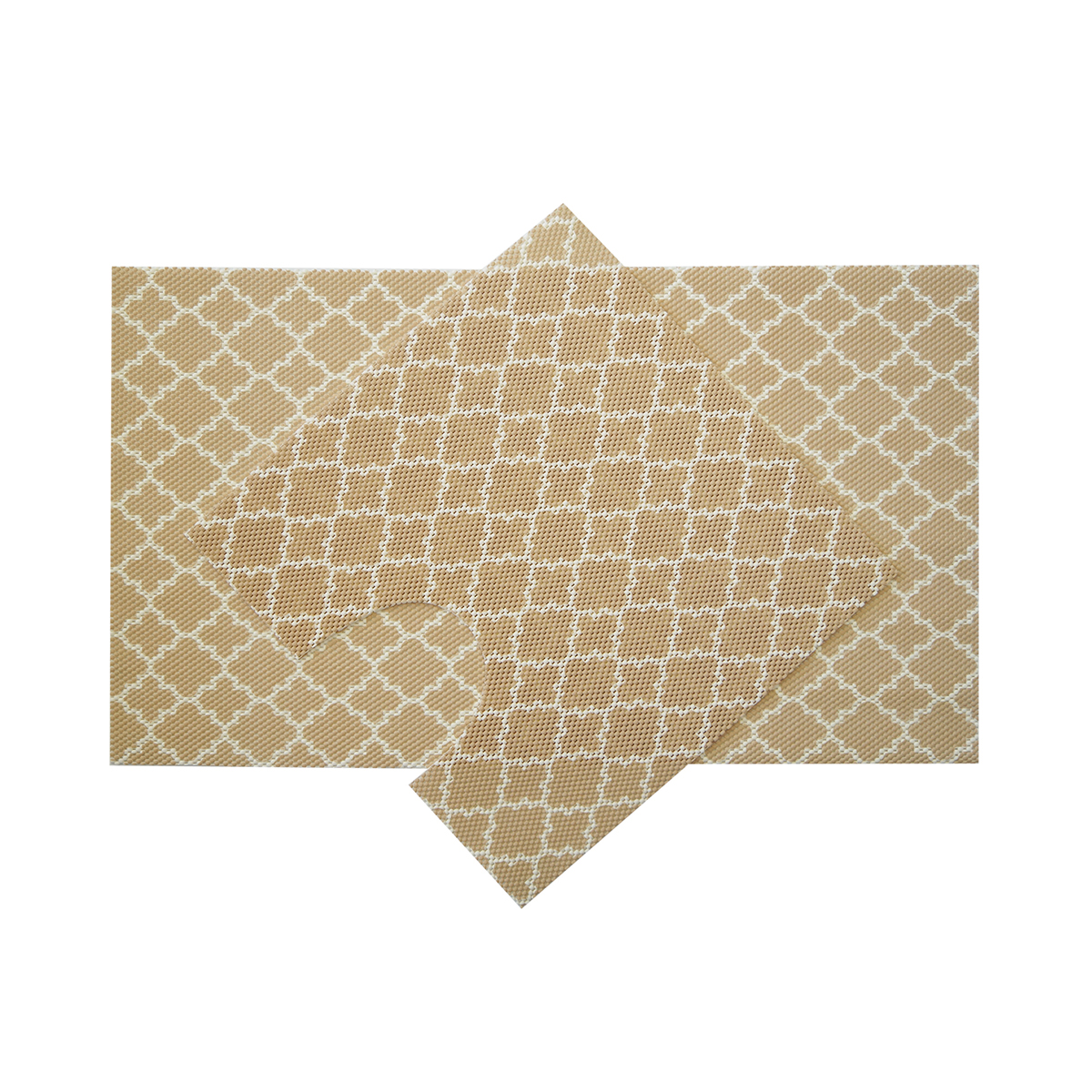 Набор ковриков для ванной v25bg 50*52 + 50*85 см, вспененный пвх (1/20)