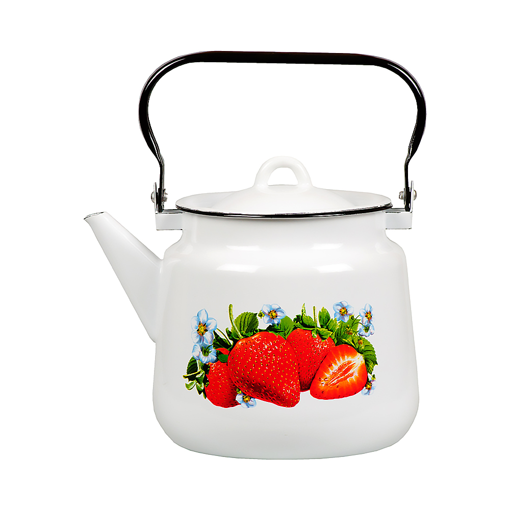 Чайник эмалиров. декор. 3,5 л (1/4) "стальэмаль"  1с26с