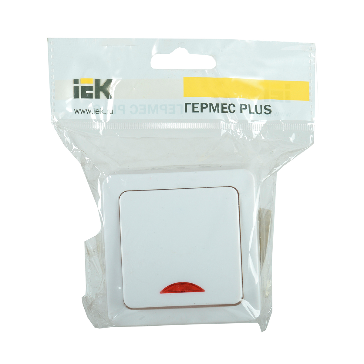 Выключатель открыт. уст. "гермес plus" 1 кл. с индикатором вс20-1-1-гпб, ip54 (1/10/100) "iek"
