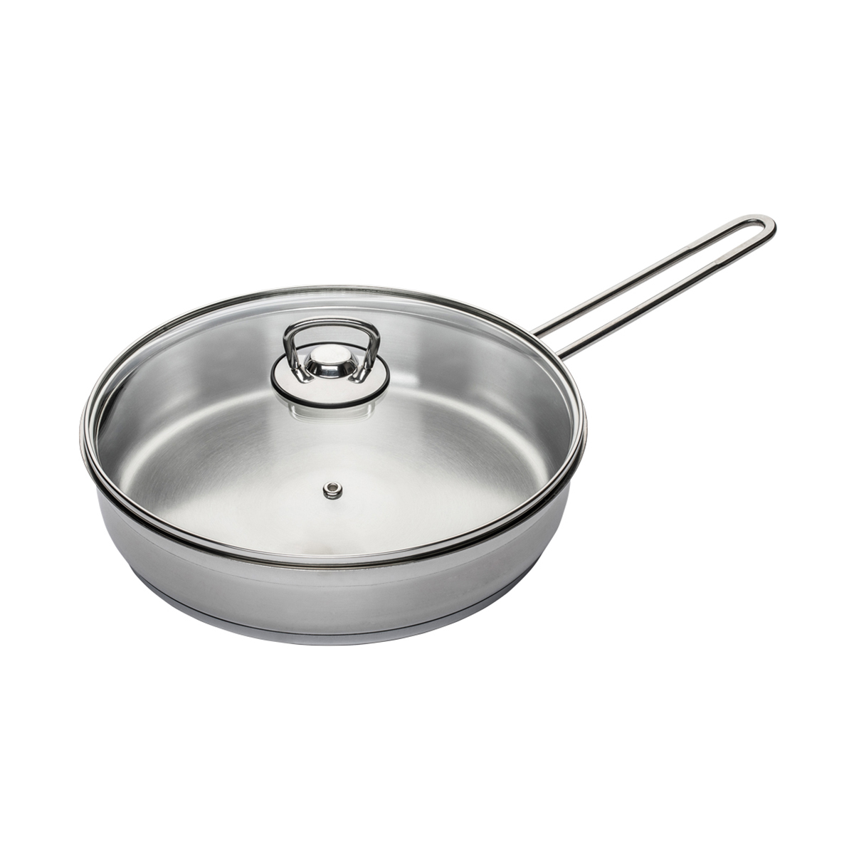 Сковорода нержав. "софия" 28 см стекл. крышка (1/6) "катюша" 19910-280-0