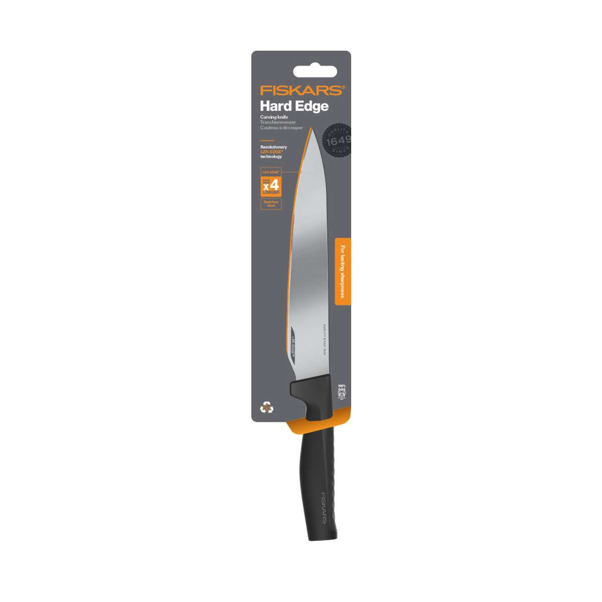 Нож разделочный "hard edge" 21,6 см (1/5) "fiskars" 1051760
