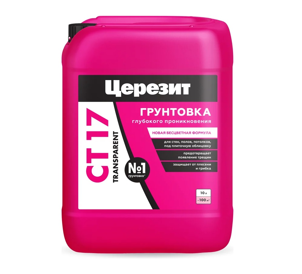 Грунтовка глубокого проникновения Церезит СТ 17 Transparent бесцветная 10 л