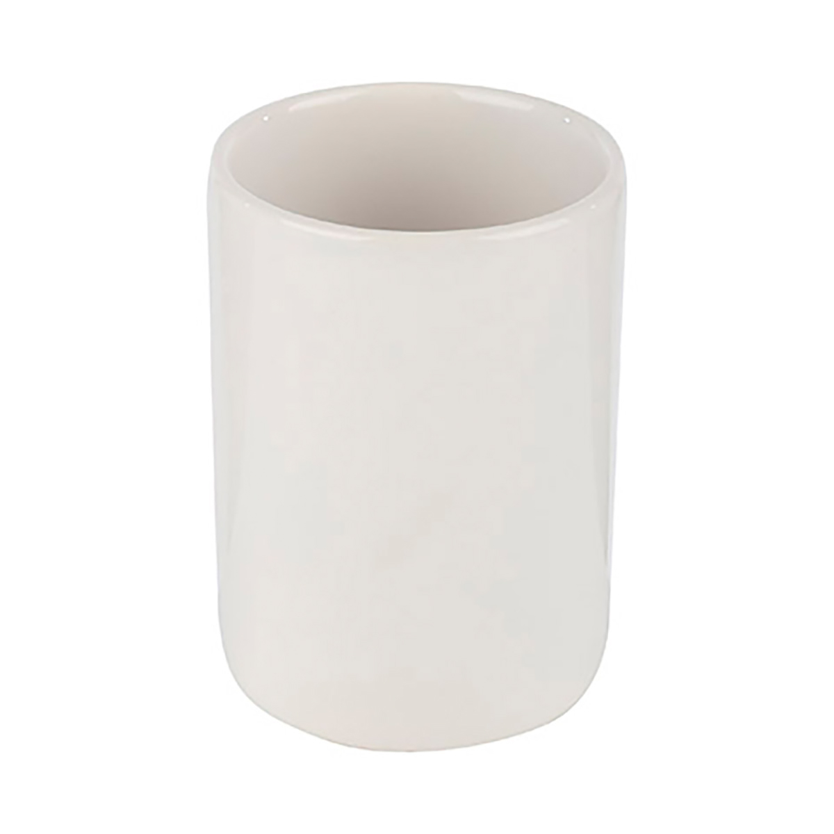 Стакан для ванной комнаты "классика" керамика (белый) (1/24) "рыжий кот"
