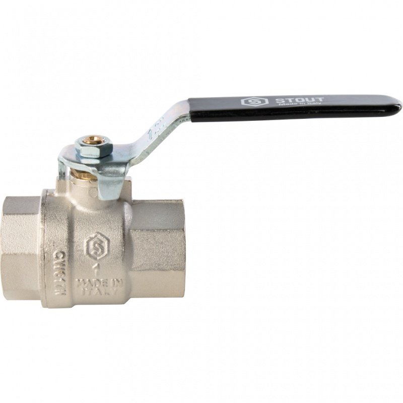 Кран шаровый STOUT ВВ 1" полнопроходной, рычаг