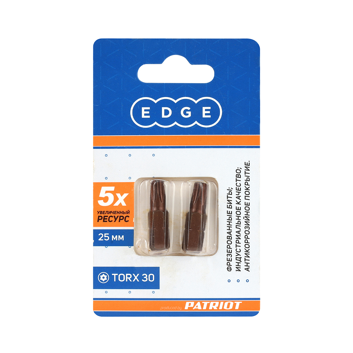 Биты torx 30  25 мм (набор 2 шт.) (1/20) "edge by patriot" 818010022