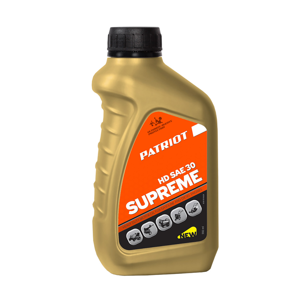 Масло моторное supreme hd sae 30 4t 0,592 л (1/12) "patriot" 850030629
