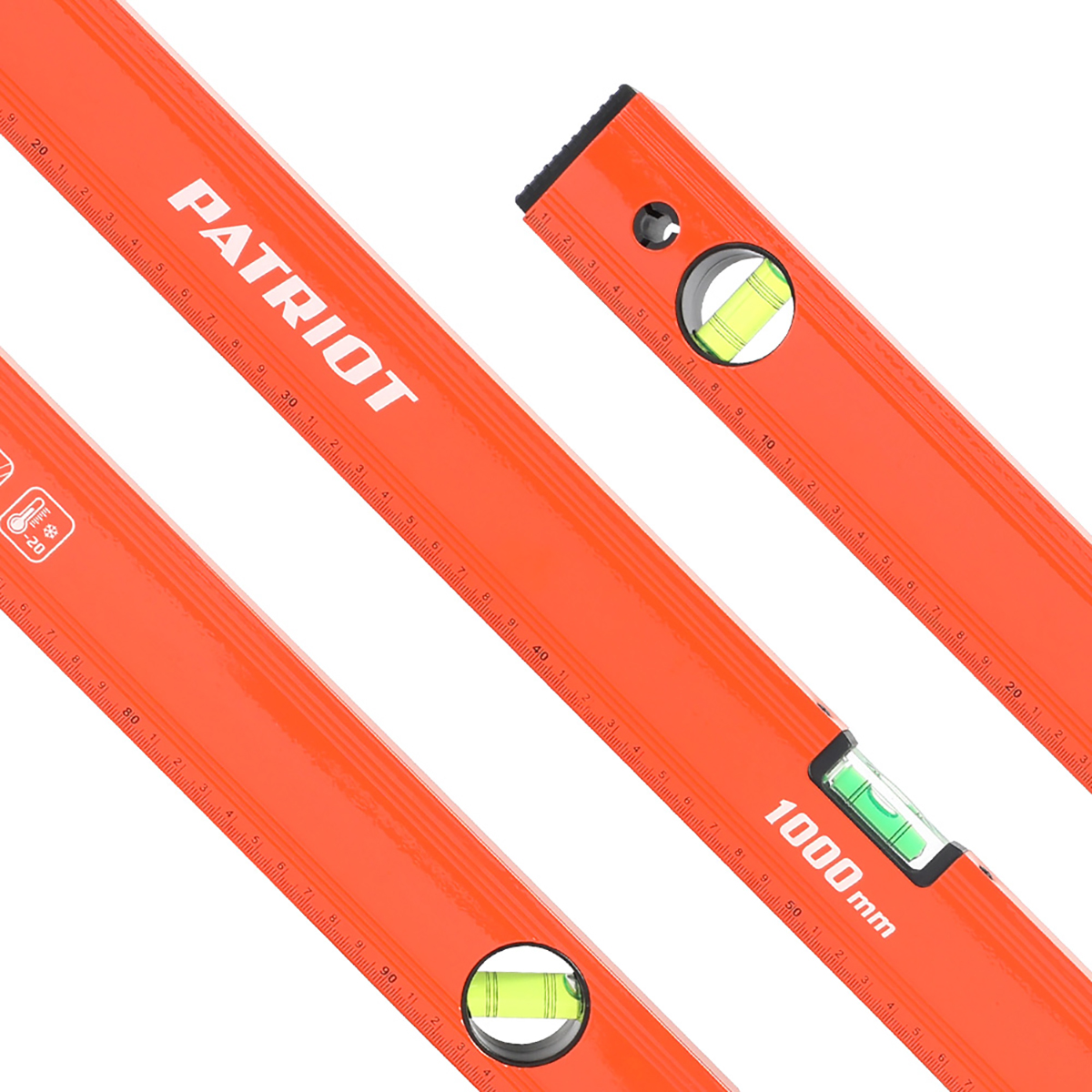 Уровень алюмин. 3 глазка 1000 мм lcp-1000 (1/30) "patriot" 350005510