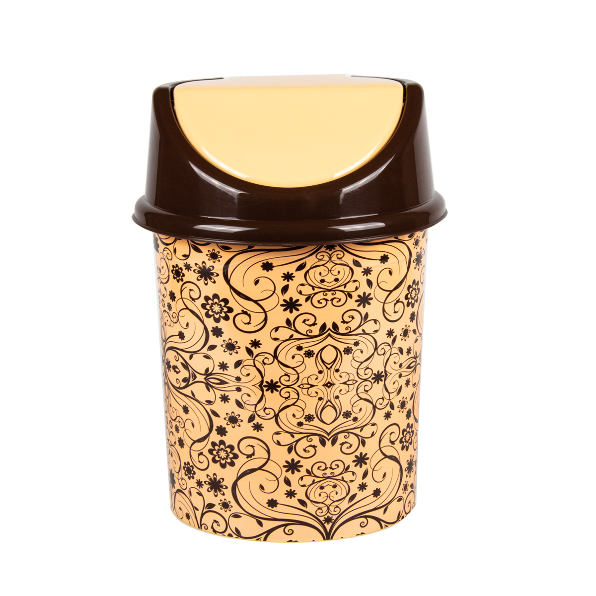 Ведро для мусора  8 л с плавающей крышкой (элегант светлый) (1/9) "виолет"