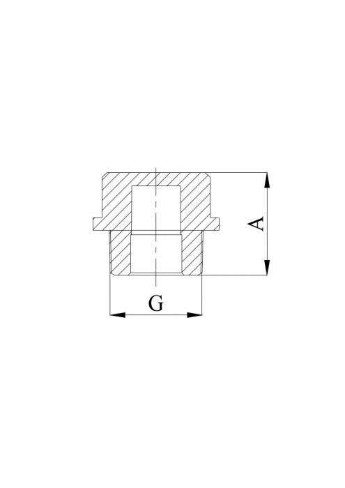 Заглушка резьбовая 1/2" (НР) полипропиленовая PP-R100 серый HEISSKRAFT