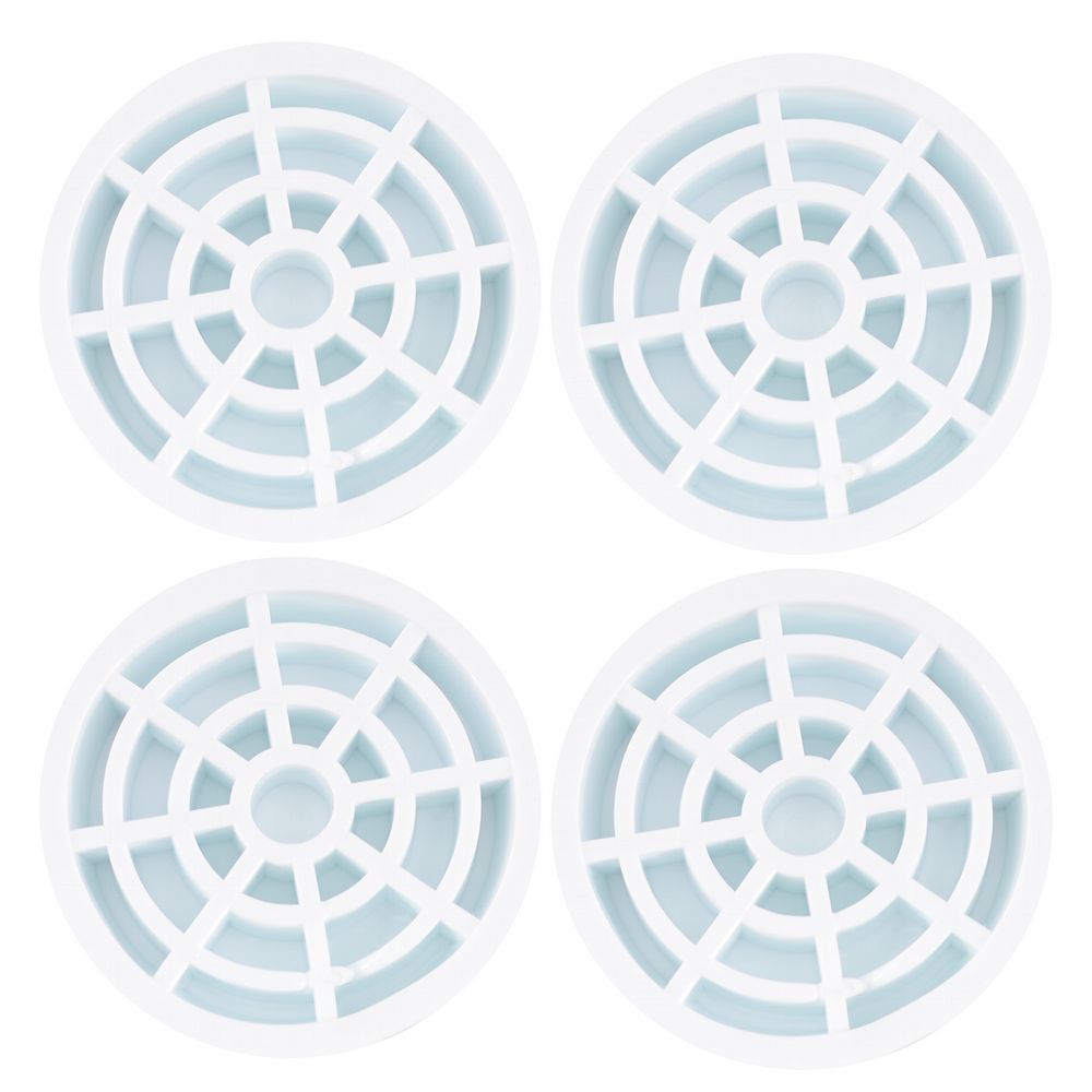 Подставки антивибр. для бытовой техники (круглые белые) 4 шт. (1/15/45) "мультидом" мт76-135