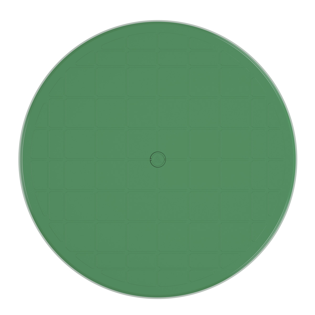 Стол пласт. круглый  90*90*75 см (зеленый) (1) "альтернатива" м2666