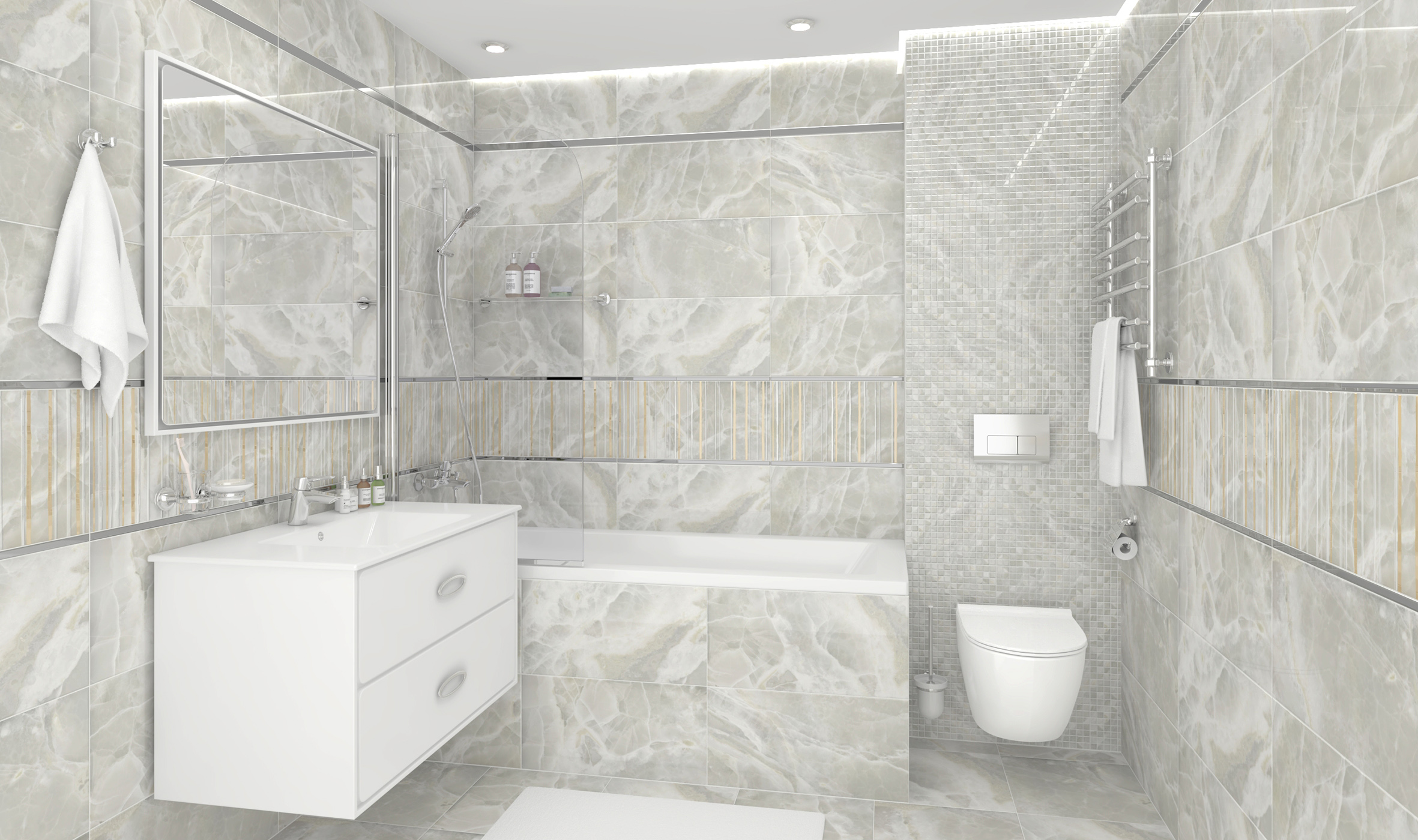 Plazma белый 30x60