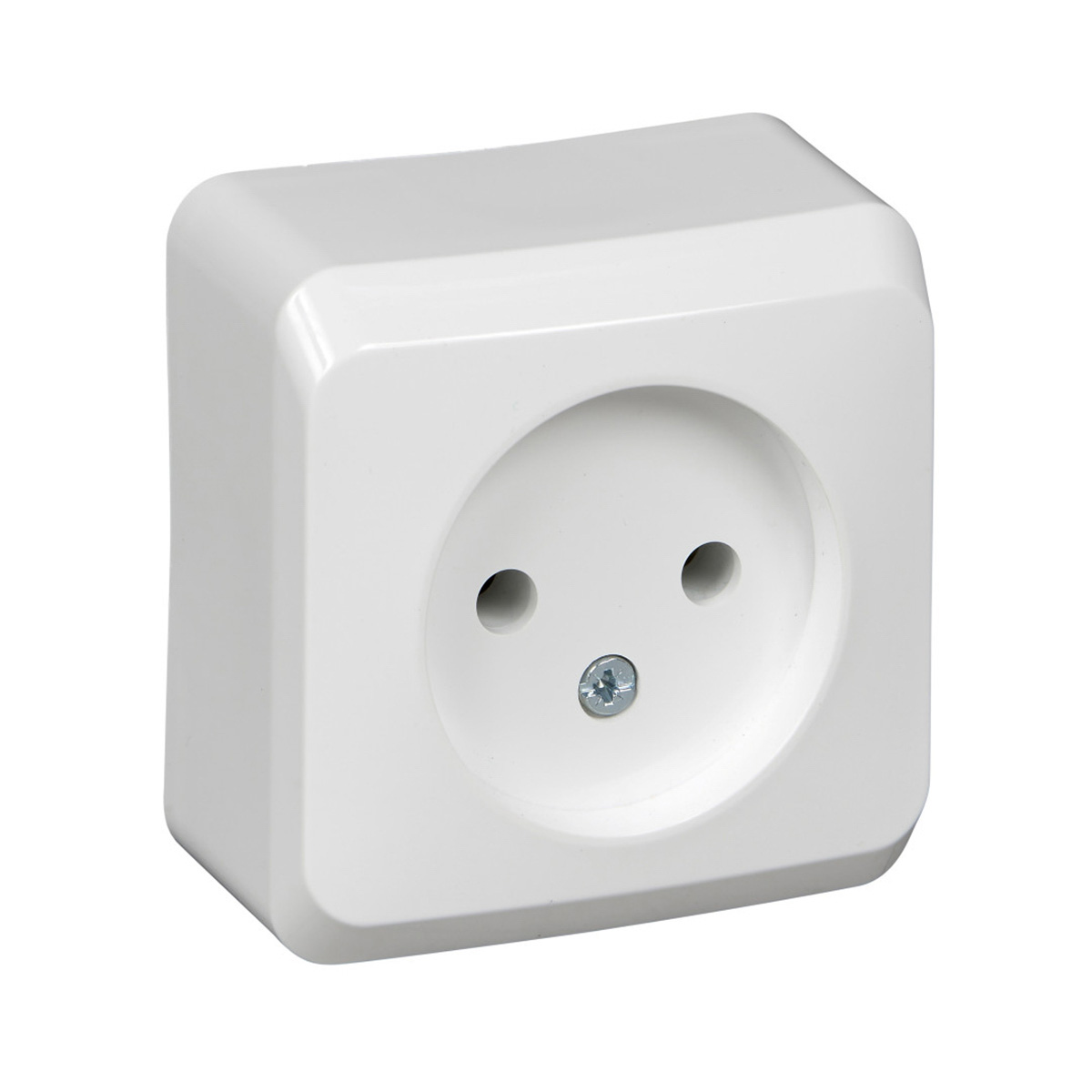 Розетка открыт. уст. "этюд" 1 местн. 16а, бeлый (1/25/200) "schneider"