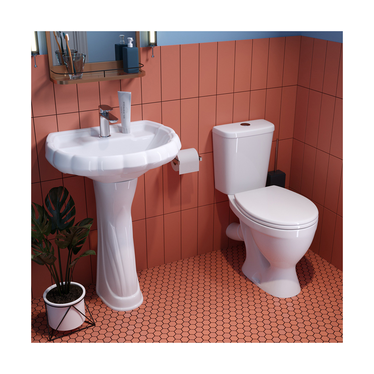 Унитаз напольный "формат" комфорт белый "sanita" wc.cc/format/2-dm/wht.g/s1