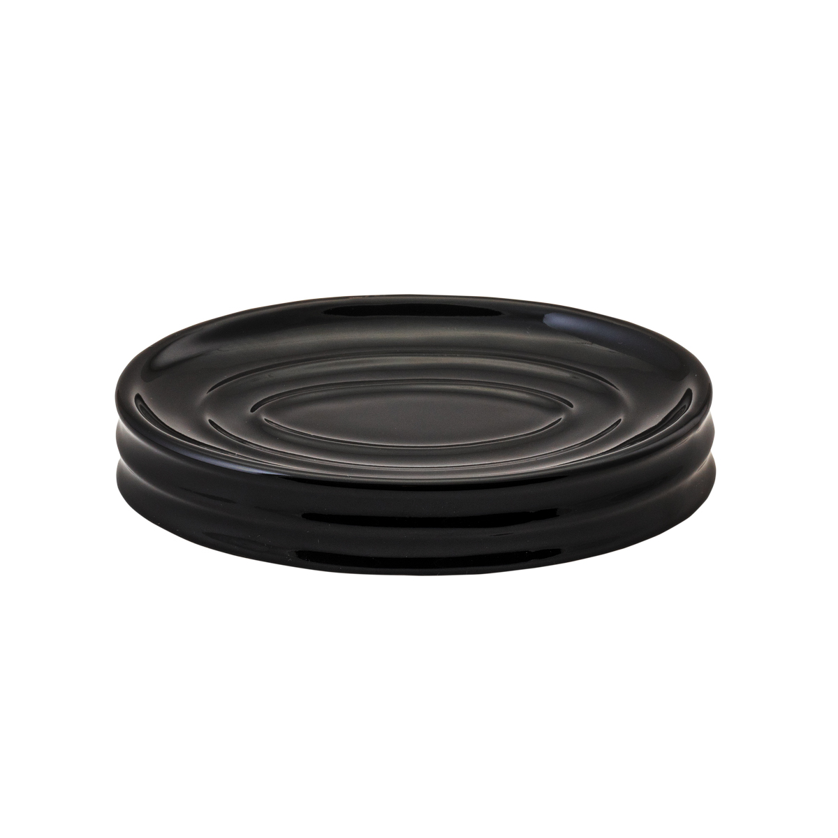 Мыльница "oil" керамика (черный) (1/12) "аквадекор" atc-1205bk-04