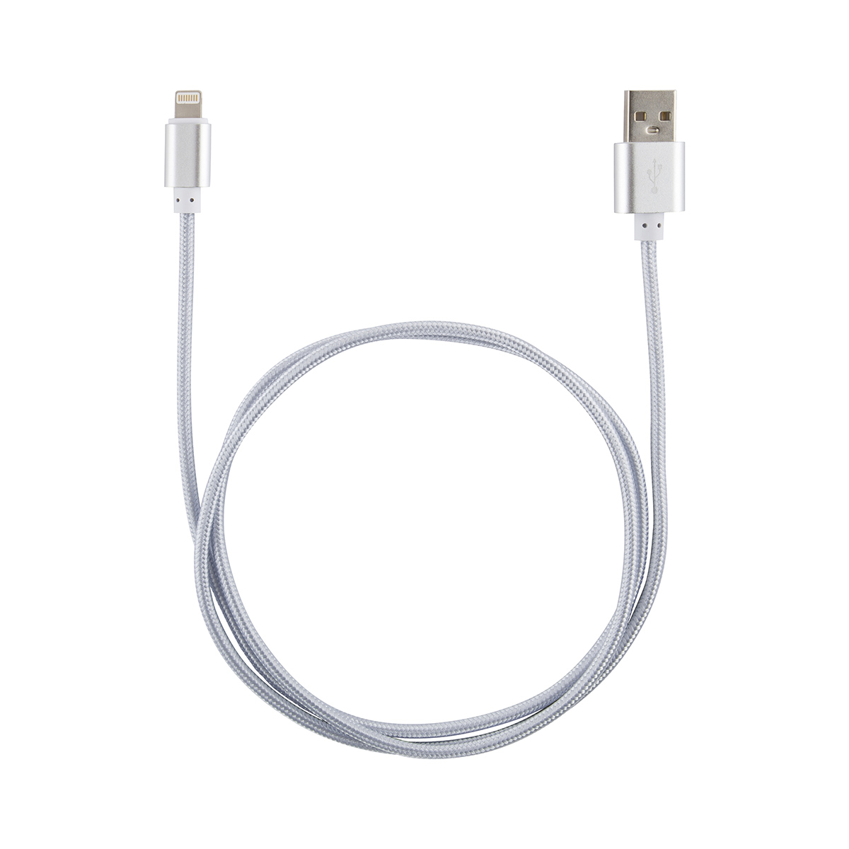 Кабель usb-lightning 1 м, серебристый (1/100/500) "energy"  et-01