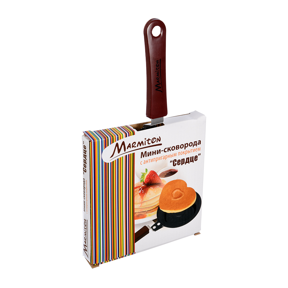 Сковорода-мини антипригарн. "сердце" 12 см (1/10) "marmiton" 17085