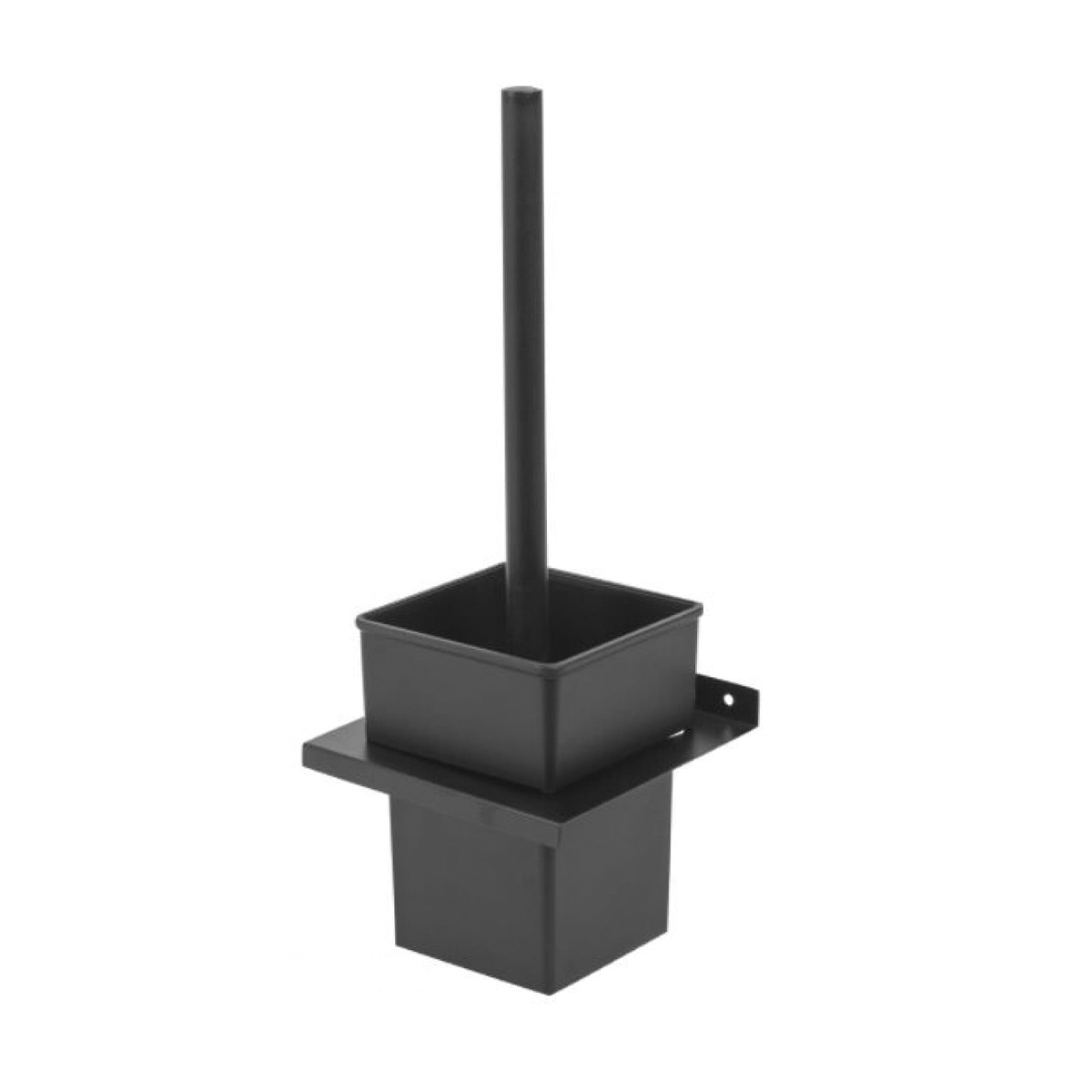 Туалетный набор "lund" ерш с подставкой, металл/пласт. (черный) (1/32) "swensa" br-2600w-08