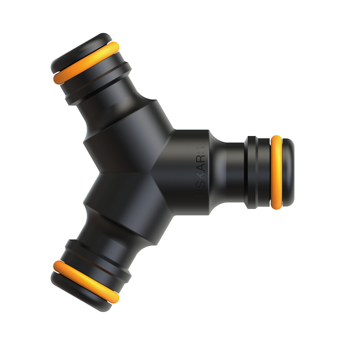 Тройник для соединения шлангов 1/2" - 3/4" - 3/8" (1/12) "fiskars" 1027070