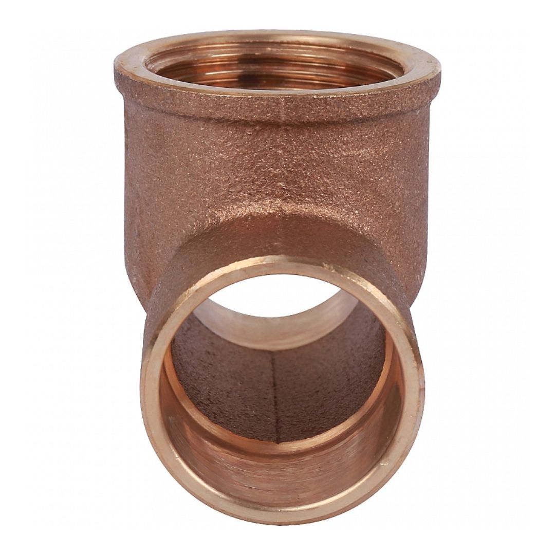 Тройник 28x1"x28 переходной под пайку с резьбой (ВР) SANHA бронза 14130281