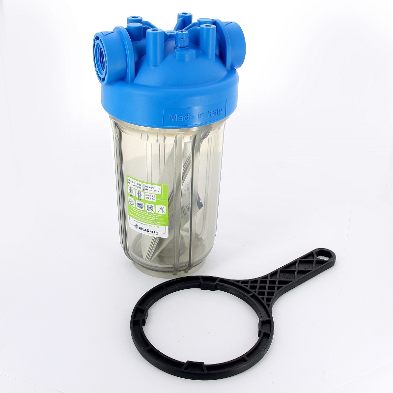 Колба для предфильтра прозрачная DP BIG 10" ATLAS FILTRI подключение 1"