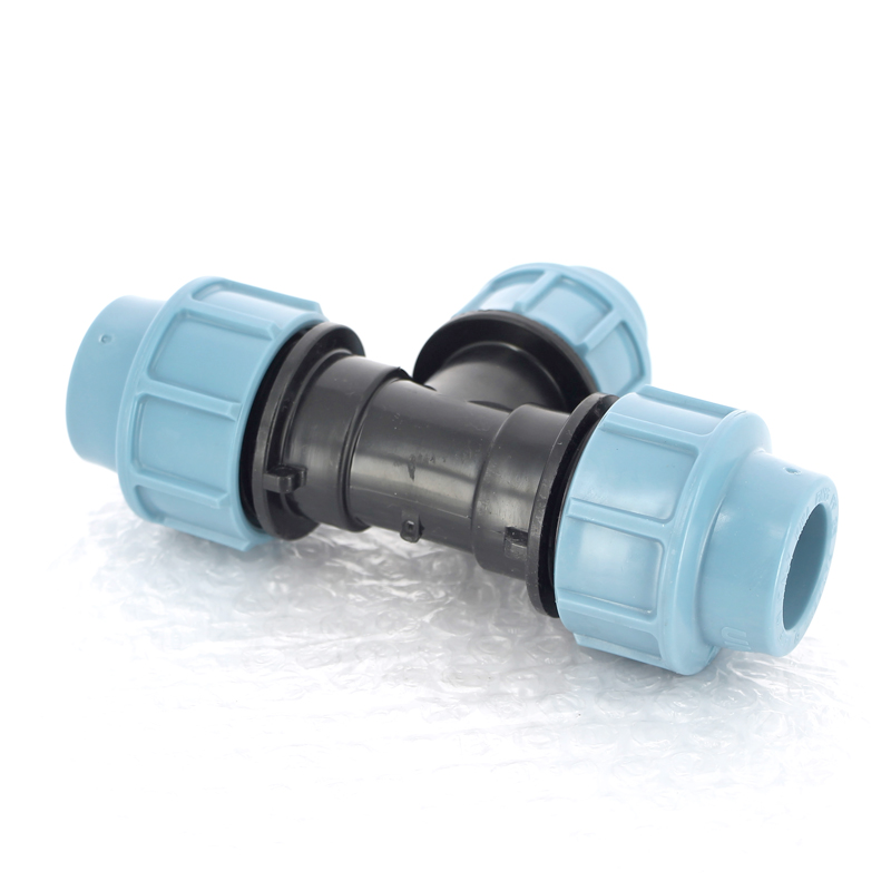 Тройник редукционный 32 х 25 х 32 мм под обжим для труб ПНД UNIDELTA