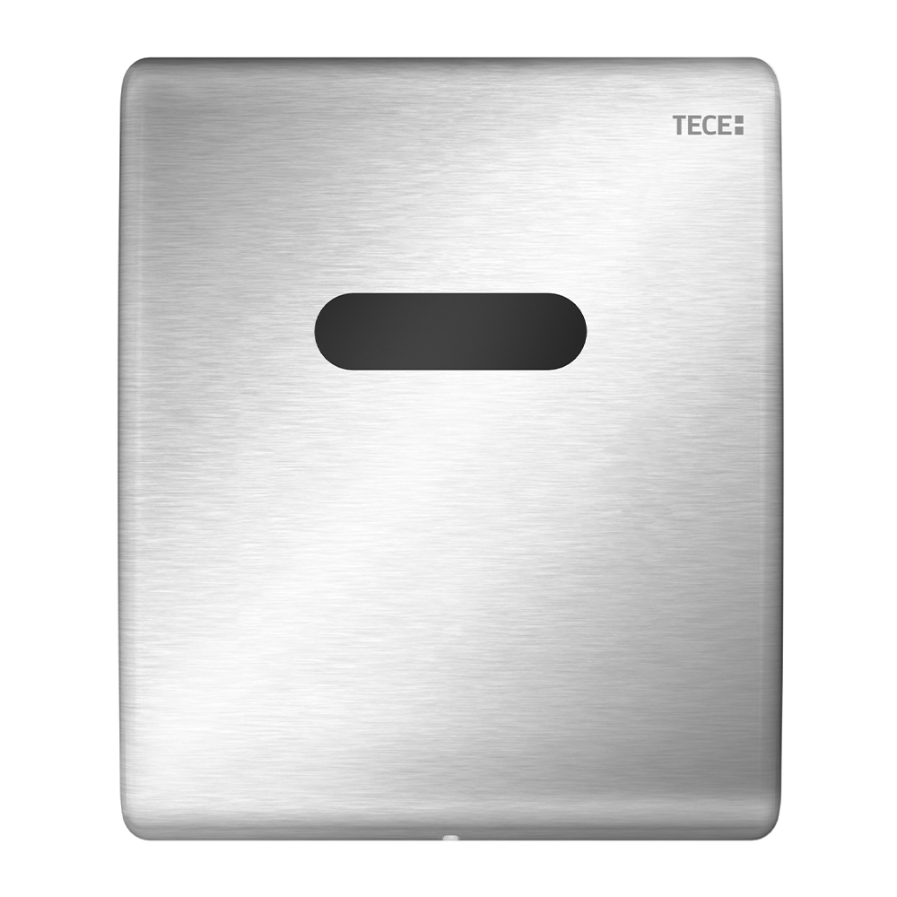 Металлическая панель смыва TECEplanus ИК-сенсор (220/12 V) нержавеющая сталь, 120 x 100 x 12 мм