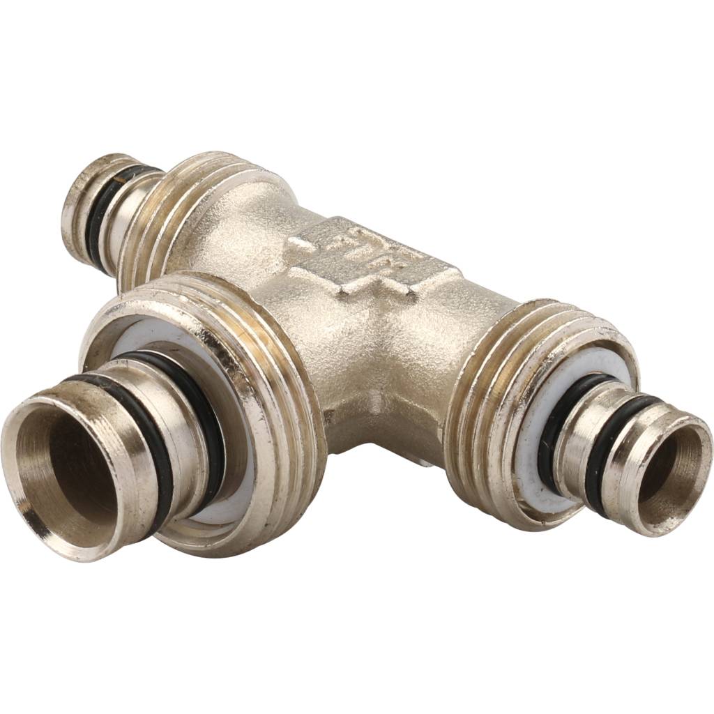 Тройник редукционный 16 x 20 x 16 под обжим TIEMME для металлопластиковых труб