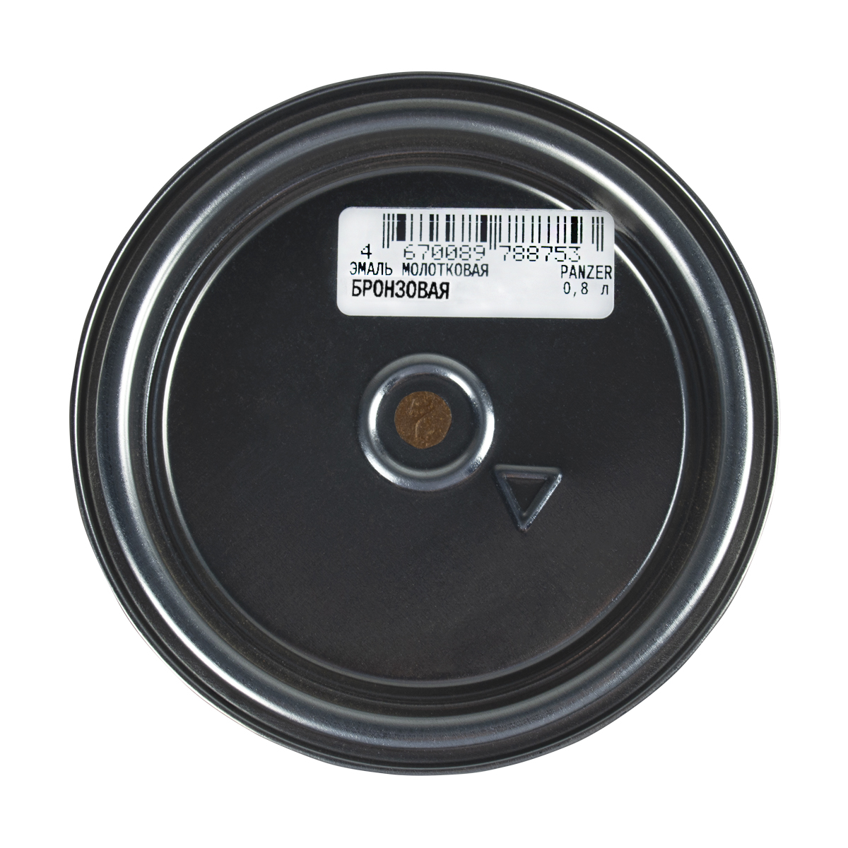 Эмаль универсальная молотковая бронзовая 0,8 л (1/14) "panzer"