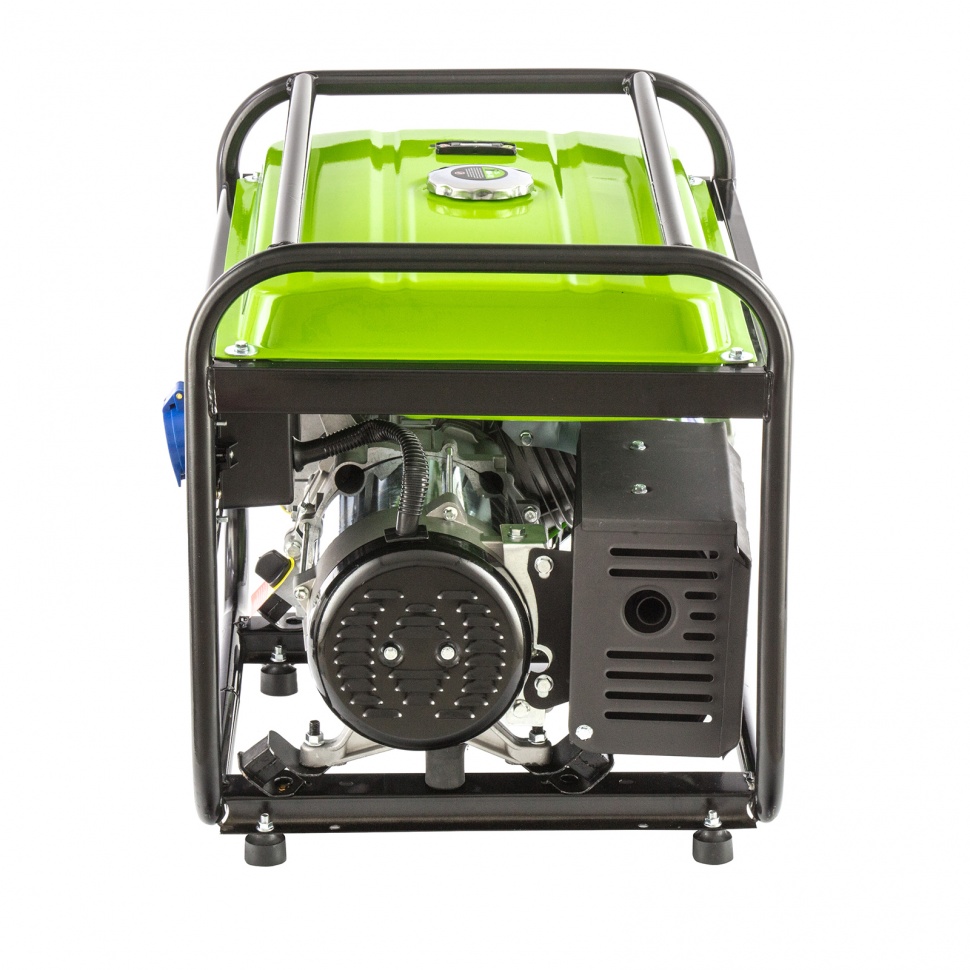 Генератор бензиновый БС-8000, 6,6 кВт, 230В, четырехтактный, 25 л, ручной стартер Сибртех (94547)