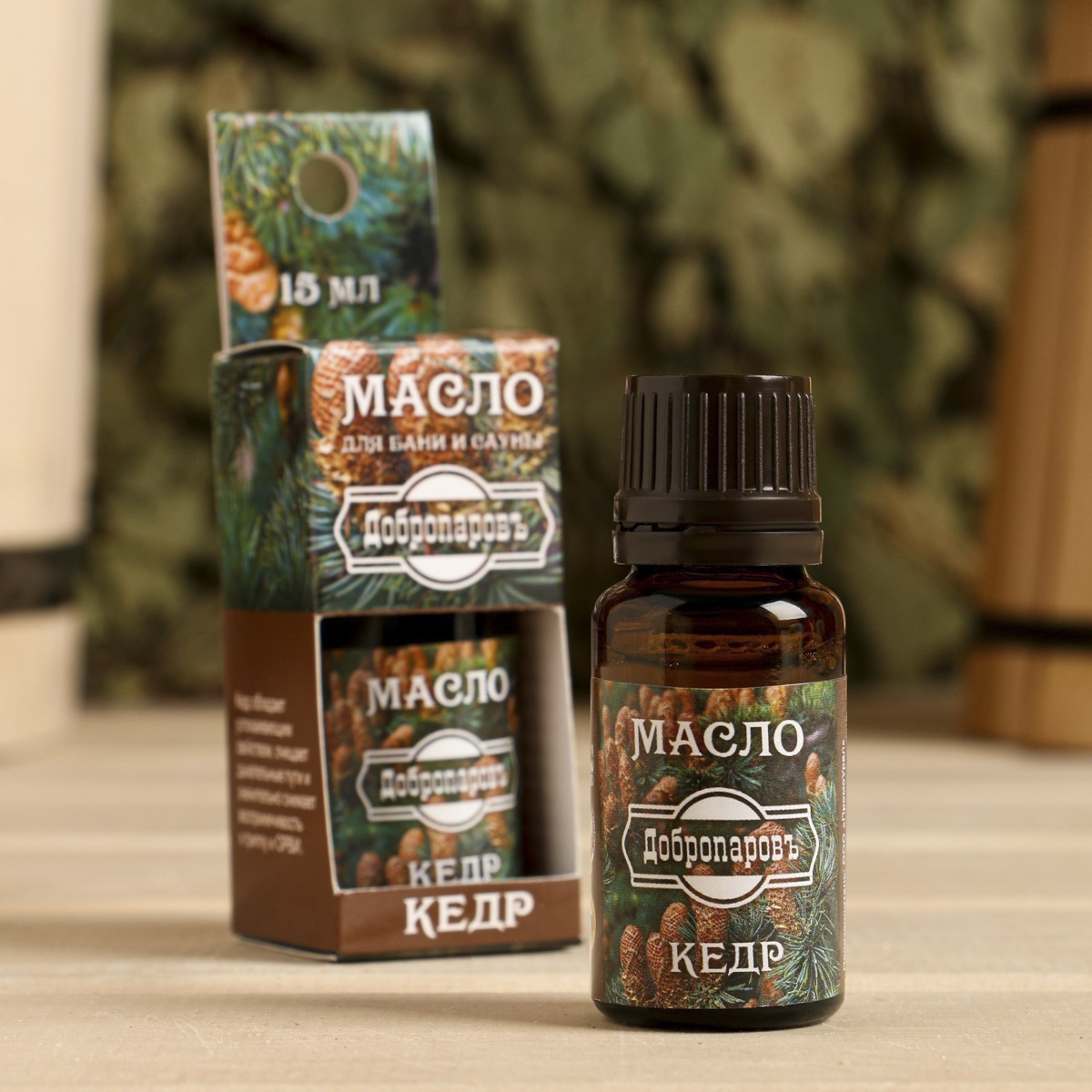 Масло эфирное "кедр" 15 мл "добропаровъ" 7475156
