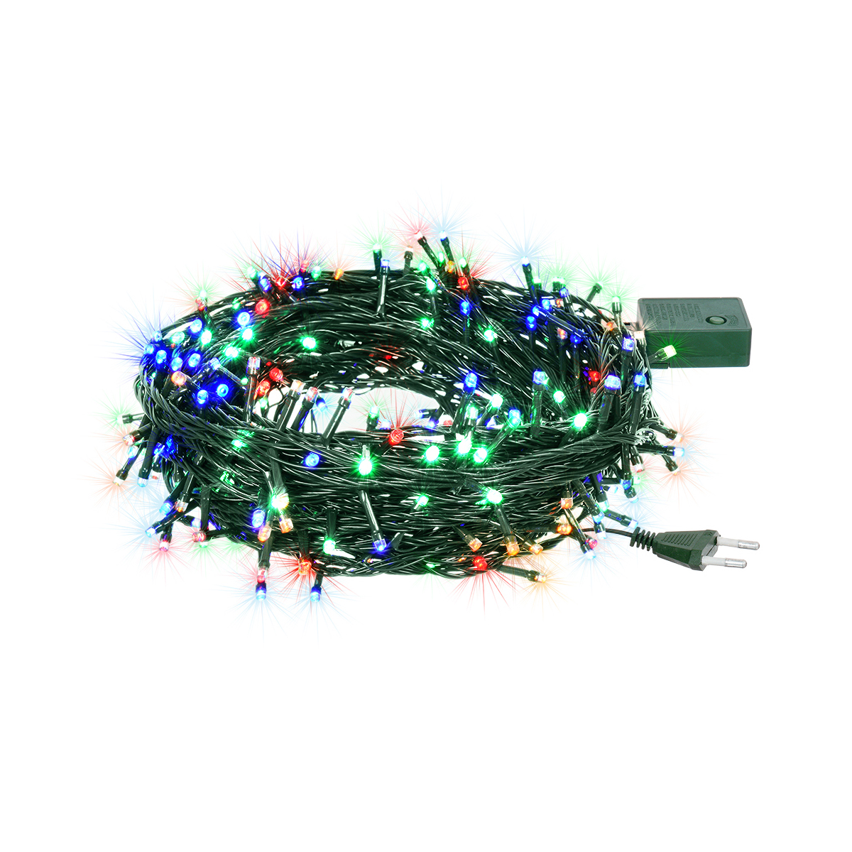 Электрогирлянда "нить" 20 м, 200 разноцв. ламп, 8 реж. (1/20) "vegas"