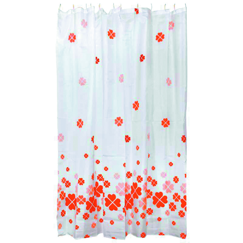 Штора для ванной 180*180 см (полиэстер)  (1/36) "рыжий кот"  sc-pe-08