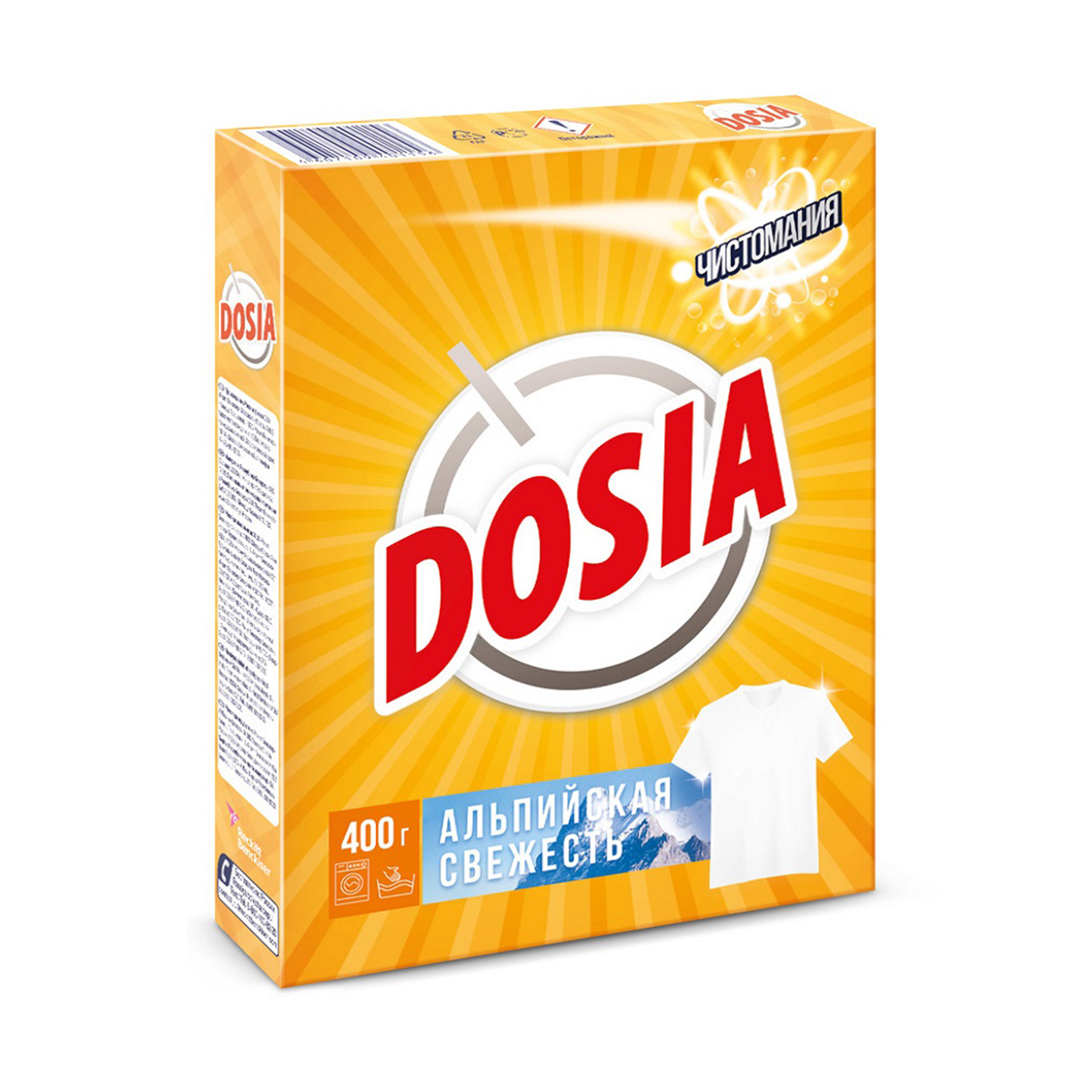 Стиральный порошок "dosia автомат альпийская свежесть" 400 г (1/22)