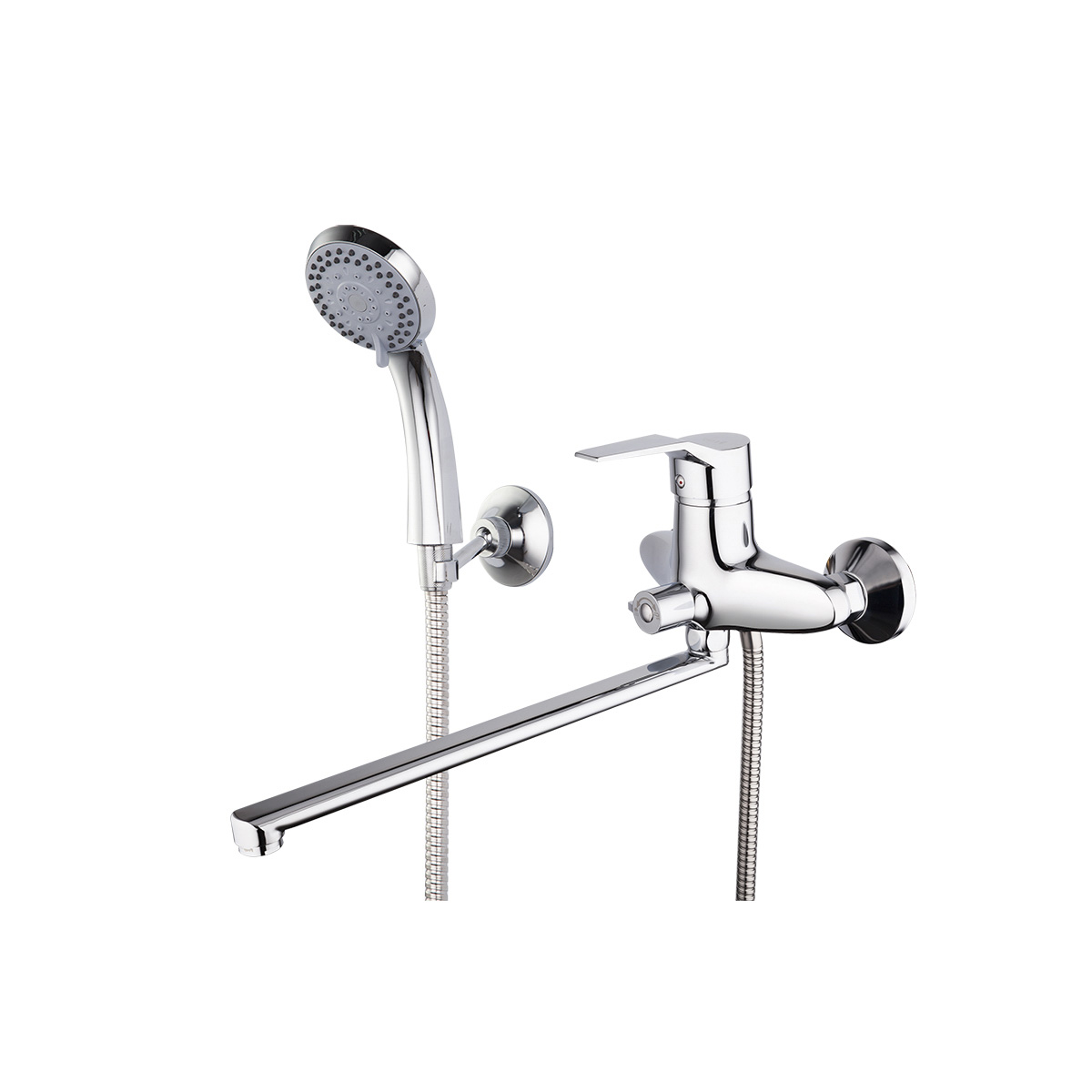 Смеситель для ванн f2263 длинный поворотн. излив, хром (1/10) "frap"