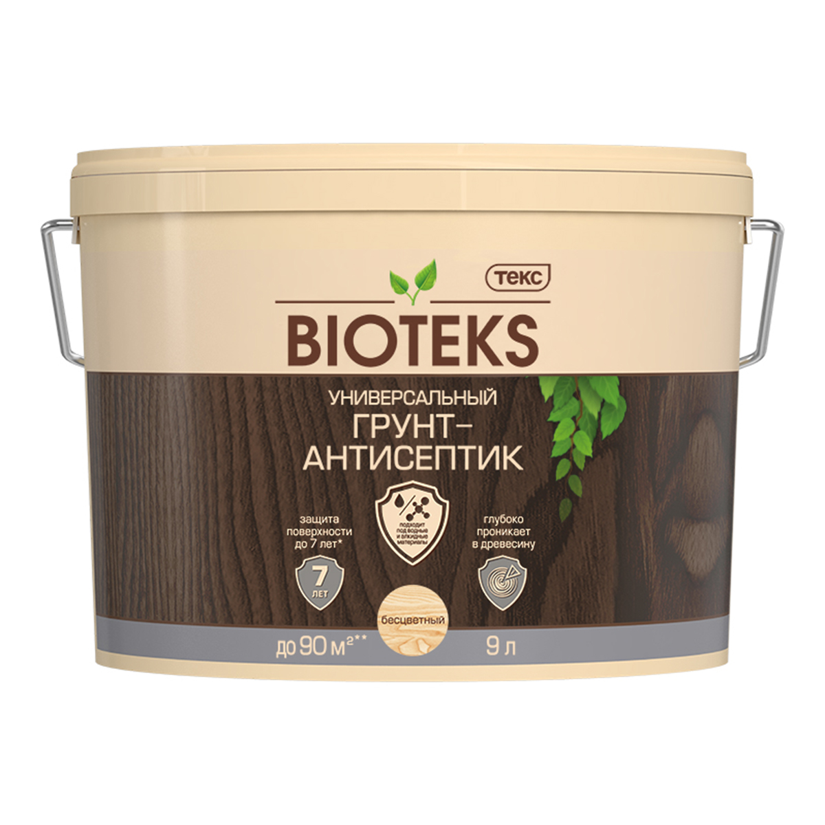 Биотекс грунт-антисептик  9 л бесцветный (1) текс