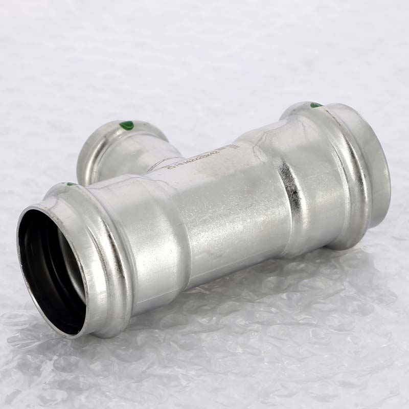 Тройник пресс 42х28х42 нержавеющая сталь Sanpress Inox VIEGA