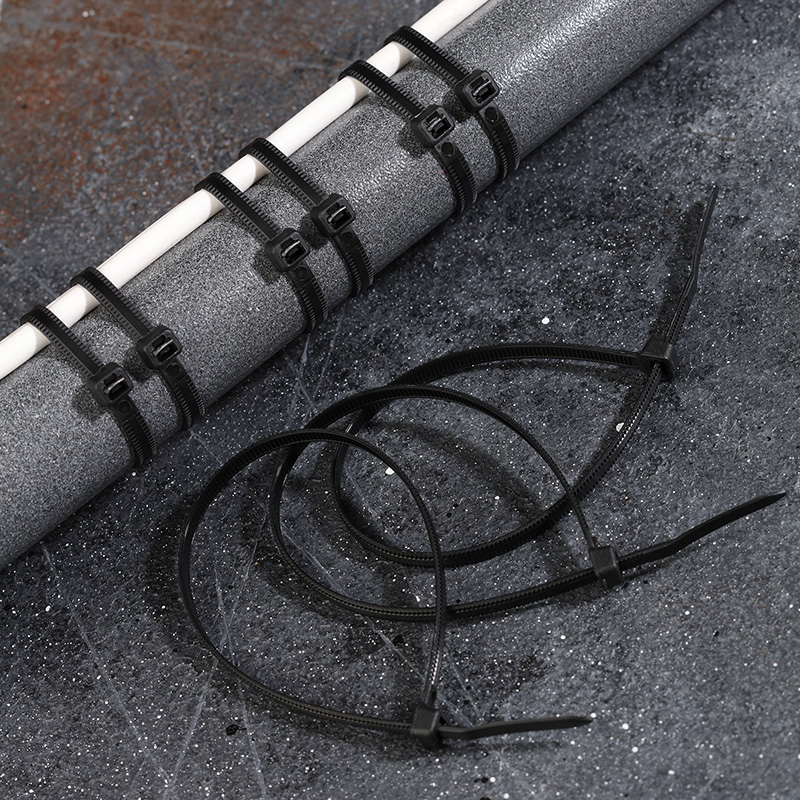 Хомуты нейлон, тройной замок 4,8 х 250 мм (набор 100 шт.), черные (1/10/100) "rexant" 67-0251-5