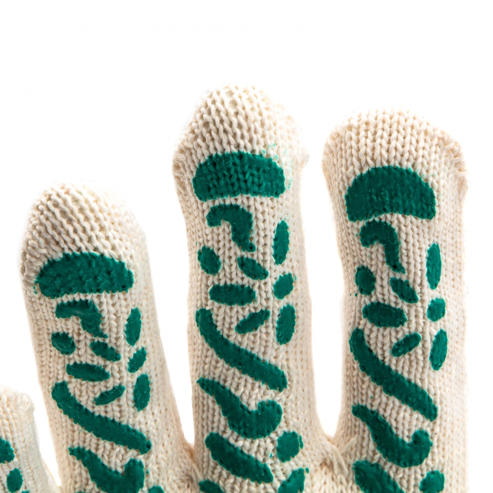 Перчатки садовые х/б, ПВХ покрытие, "Летний сад", 10 класс Palisad (67771)