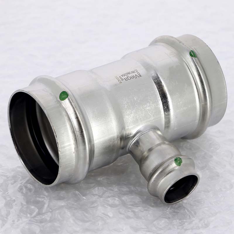 Тройник пресс 54х22х54 нержавеющая сталь Sanpress Inox VIEGA