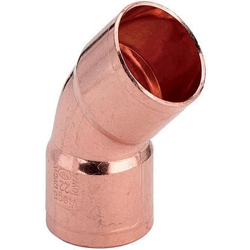 Угол двухраструбный 45° VIEGA пайка 64 мм медный