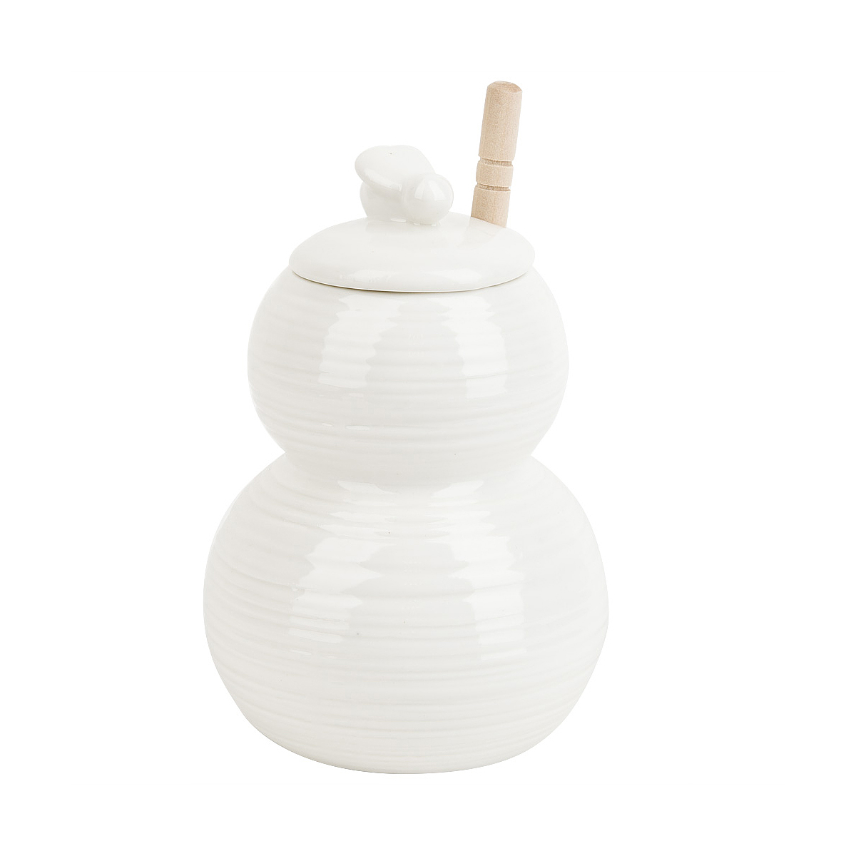 Емкость для меда с ложкой "naturel" 350 мл (1/36) "nouvelle home" 2632045