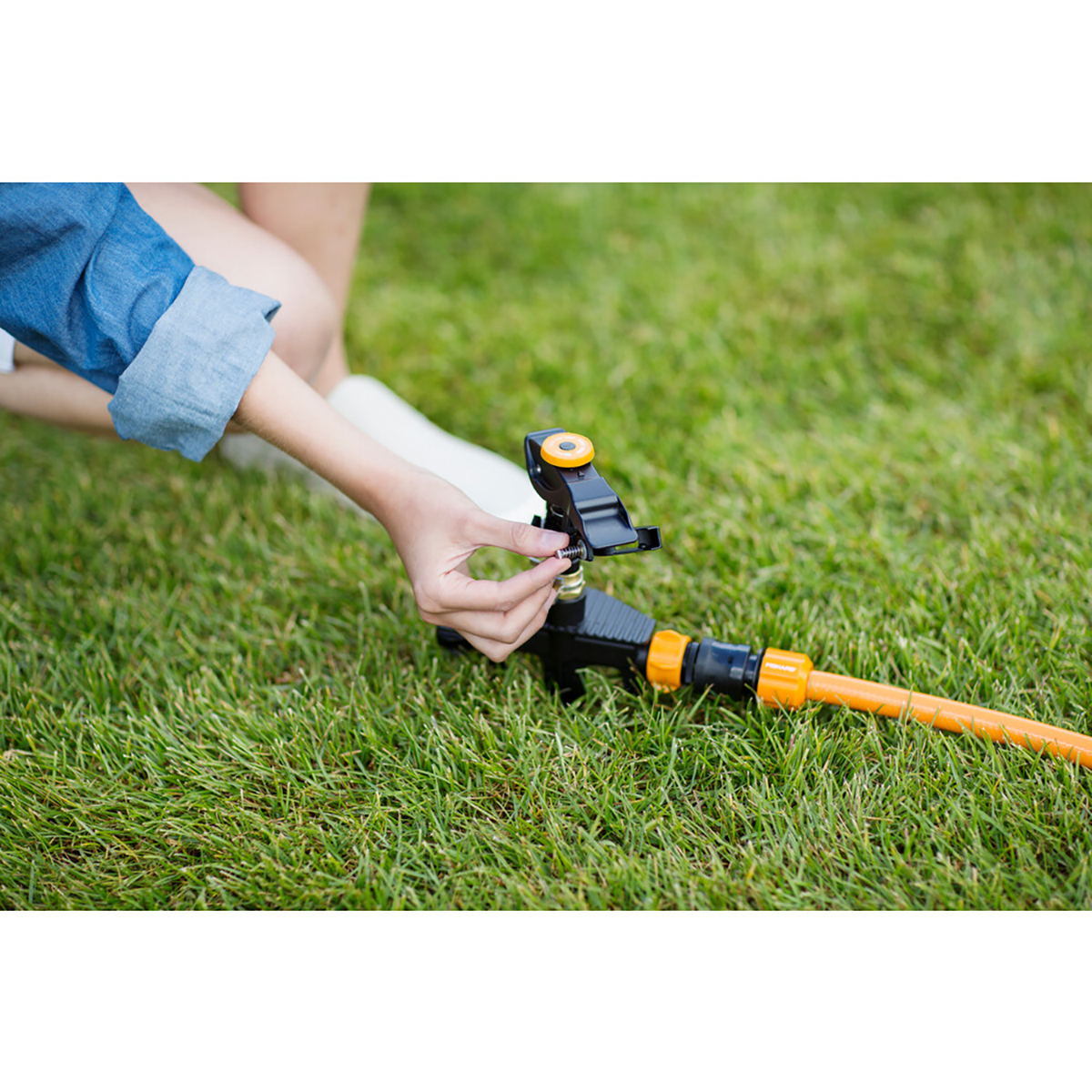 Дождеватель импульсный на колесах (1/6) "fiskars" 1023656