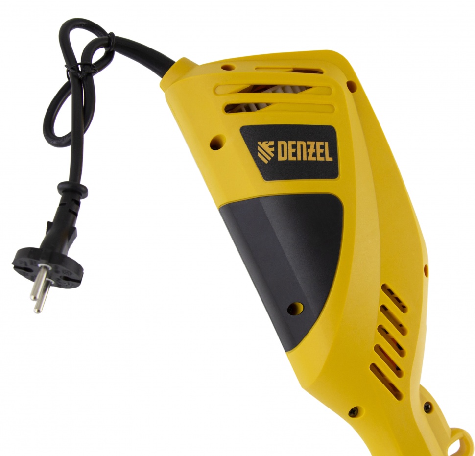 Триммер электрический TE-1400, 1400 Вт, 420 мм, катушка + диск, разборная штанга Denzel (96612)